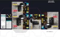Eglo Led muurspotPalosco 6w - 3000K met bewegingssensor zwart - 98738 - thumbnail