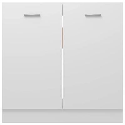 Wastafelonderkast Lyon 80x46x81,5 cm bewerkt hout wit