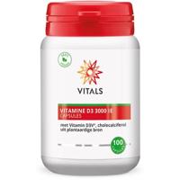 Vitals Vitamine D3 3000IE 100 Vegetarische capsules - thumbnail