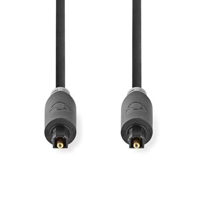 Nedis CABW25000AT50 Optische Audiokabel Toslink Male Toslink Male 5.00 M Rond Pvc Antraciet Doos Nedis CABW25000AT50 Optische Audiokabel Toslink Male Toslink Male 5.00 M Rond Pvc Antraciet Doos
