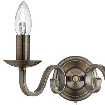 Searchlight Klassieke wandlampRichmond 2-lichts bronsbruin - 1502-2AB