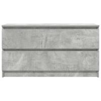 Tv-meubel 100x35x54 cm bewerkt hout betongrijs - thumbnail