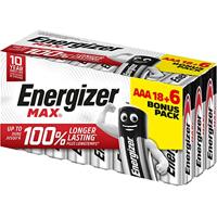 Energizer Max AAA batterij (potlood) Alkaline 1.5 V 24 stuk(s) - thumbnail