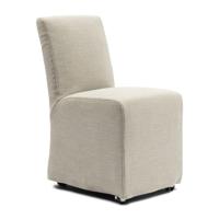 Rivièra Maison Eetkamerstoel 'Firenze' Op wielen, Mouliné Linen, kleur Fabulous Flax - thumbnail