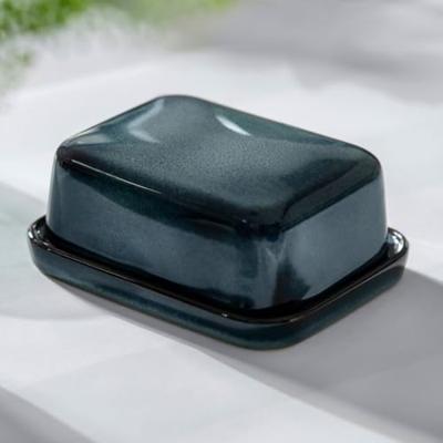 Villeroy & Boch Lave Gris Botervloot met deksel - thumbnail