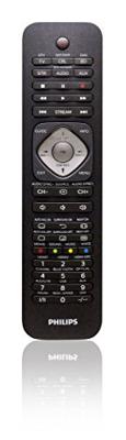 Philips SRP5016/10 universele afstandsbediening (6-in-1, TV, Blu-ray, STB, STR, SB, AUX) zwart