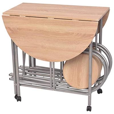 Eetkamerset opvouwbaar 5-dlg MDF Eetkamerset opvouwbaar 5-dlg MDF