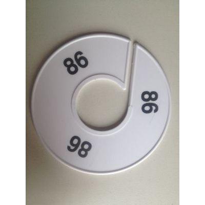 Maatring 11 cm wit/zwart 86