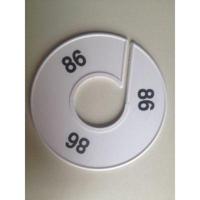 Maatring 11 cm wit/zwart 86 - thumbnail