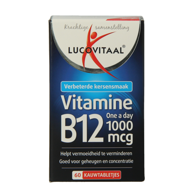 Vitamine B12 1000mcg 60 Kauwtabletten