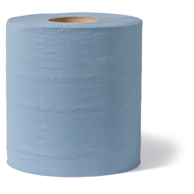 Poetspapier | 2-laags | 20cm | 130m | papier | blauw | 6 stuks