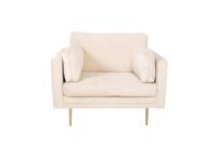 Nohr Fauteuil 'Tylan' Velvet, kleur Beige - thumbnail