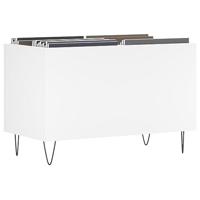 Platenkast 74,5x38x48 cm bewerkt hout wit - thumbnail