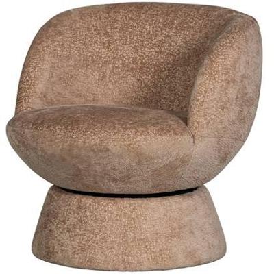 WOOOD Draaifauteuil 'Shuffle' Chenille, kleur Naturel WOOOD Draaifauteuil 'Shuffle' Chenille, kleur Naturel