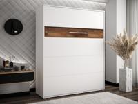 Opklapbed HOUDI 160x200 cm wit/old style eik - thumbnail