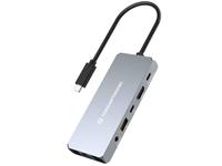 Conceptronic DONN22G notebook dock & poortreplicator Bedraad USB 3.2 Gen 2 (3.1 Gen 2) Type-C Grijs - thumbnail