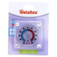 Metaltex Raam Thermometer 8x8 cm Transparant - thumbnail