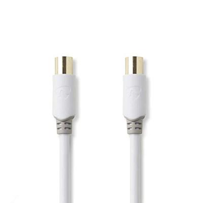Coaxkabel 100 dB | IEC (Coax) Male - IEC (Coax) Female | 10,0 m | Wit