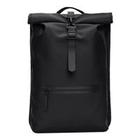 Rains Rolltop Rucksack W3 - Zwart - thumbnail