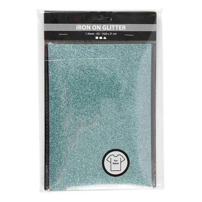 Creativ Company Opstrijkfolie, vel 148x210 mm, glitter, diverse kleuren, 6 vel/ 1 doos