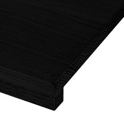 VidaXL Traptreden 2 st 100x25x2 cm massief eikenhout donkerbruin - thumbnail