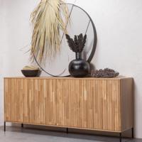 WOOOD Dressoir 'New Gravure' Eiken, 200cm, kleur Naturel - thumbnail