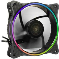 Inter-Tech FX-908B RGB PC-ventilator Zwart Incl. LED-verlichting - thumbnail