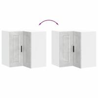 Keuken hoekkast "Porto" bewerkt hout betongrijs - thumbnail