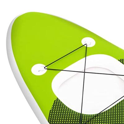 Stand Up Paddleboardset opblaasbaar 300x76x10 cm groen - thumbnail