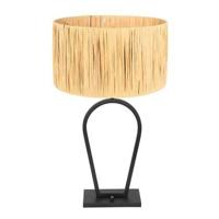 Steinhauer TafellampStang zwart met strokleurige kap Ø 40cm - 3752ZW - thumbnail