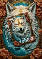 The Wolf Puzzel 1000 Stukjes - thumbnail