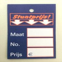 Hangetiket 40x60 mm STUNTPRIJS 250 stuks - thumbnail