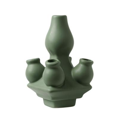 HEINEN - Stapelgekte - Top vintage Groen mat