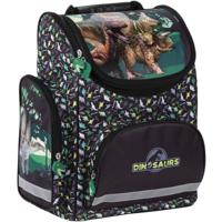 Dinosaurs rugzak junior 15 liter 37 cm polyester zwart/groen - thumbnail