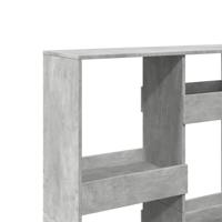 Kamerscherm 100x33x135 cm bewerkt hout betongrijs - thumbnail
