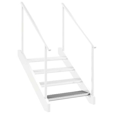 VidaXL Traptrede rooster 80x24x7 cm gegalvaniseerd staal - thumbnail