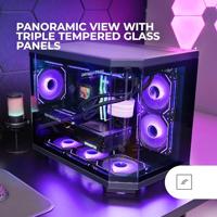 Mars Gaming MC-3TCOREM Mini Tower Zwart - thumbnail