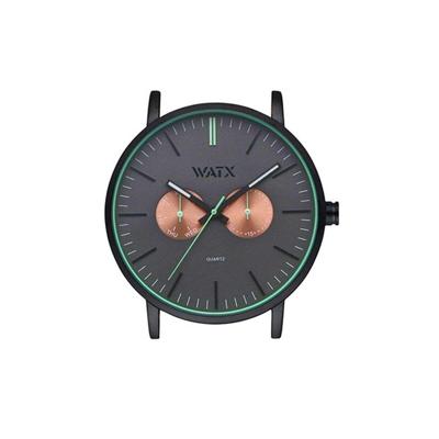 Horloge Uniseks Watx & Colors WXCA2723 Zwart Grijs (Ø 44 mm) Horloge Uniseks Watx & Colors WXCA2723 Zwart Grijs (Ø 44 mm)