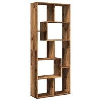 Kamerscherm / boekenkast 67x25x161,5 cm hout oud houtkleur - thumbnail