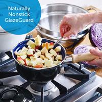 Indigo steelpan met deksel Blauw - thumbnail