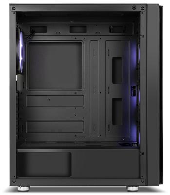 ATX Semi-toren doos Nox-Xtreme Hummer Horus Zwart E-ATX - thumbnail