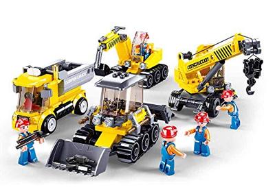 Sluban Construction site bouwstenen set