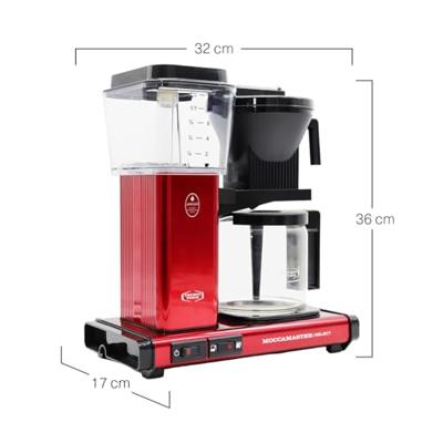 MoccamasterKBG SELECT Koffiefilter apparaat Rood
