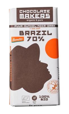 Brazil 70% puur demeter bio 80 Gram Brazil 70% puur demeter bio 80 Gram
