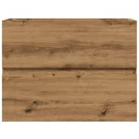 Badkamerkast 60x38,5x45 cm bewerkt hout artisanaal eikenkleurig - thumbnail