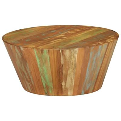 VidaXL Salontafel ø65x31 cm massief gerecycled hout