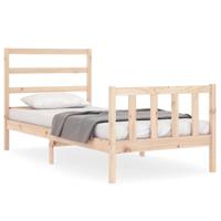Bedframe zonder matras massief grenenhout 90x190 cm - thumbnail