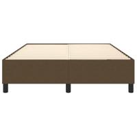 Bedframe zonder matras stof donkerbruin 140x200 cm - thumbnail