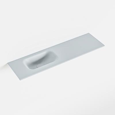 MONDIAZ EDEN Clay solid surface inleg wastafel voor toiletmeubel 80cm. Positie wasbak links