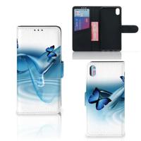 Xiaomi Redmi 7A | Telefoonhoesje | Met pasjeshouder | Vlinders - thumbnail
